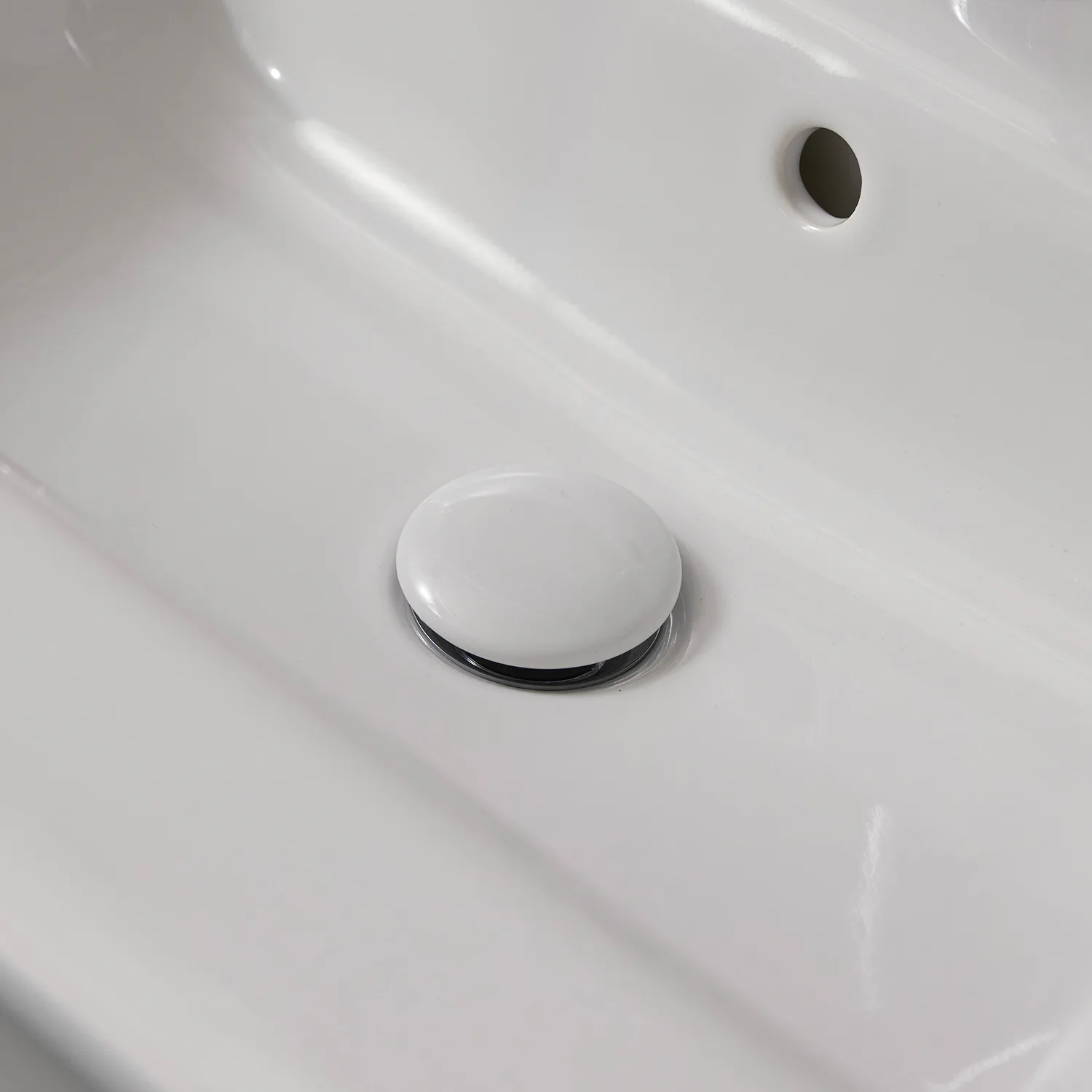 Bottenventil Miller Badrum Porslin Vit för Handfat