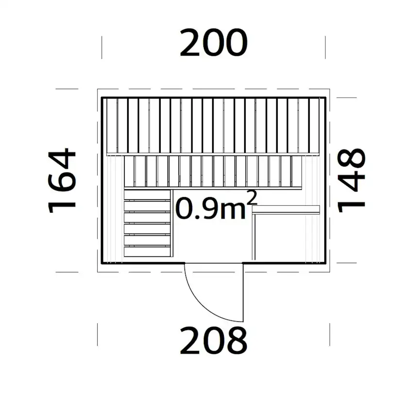 Bastutunna Palmako Anita 0,9 m2