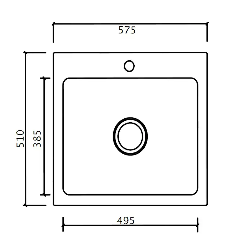 Diskho Lavabo Mera 57 575 mm