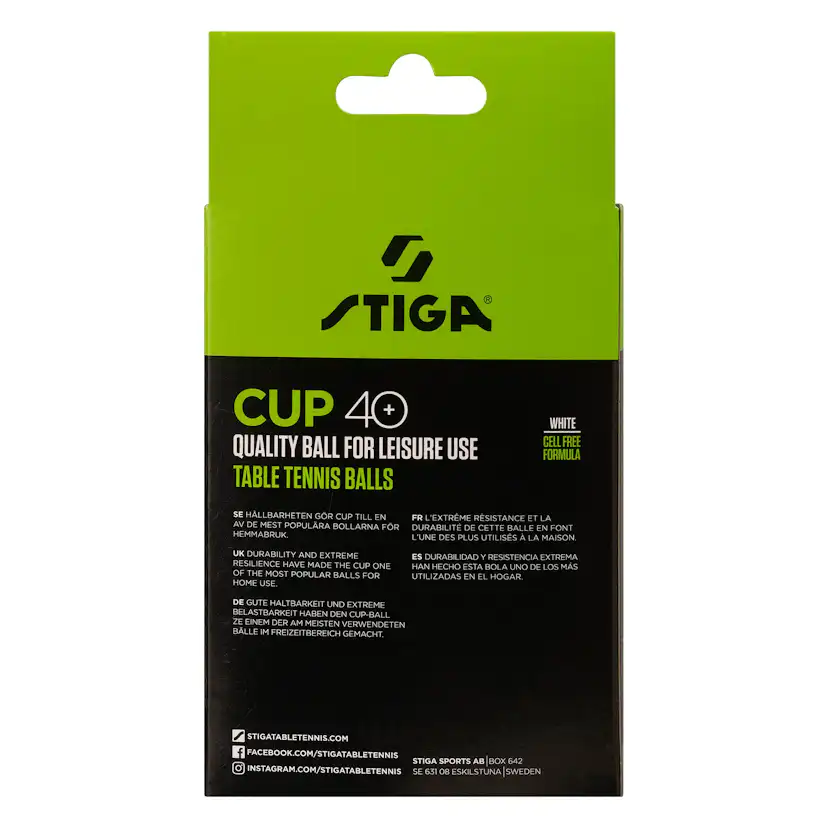 Pingisboll Stiga Sports Cup White 12-Pack