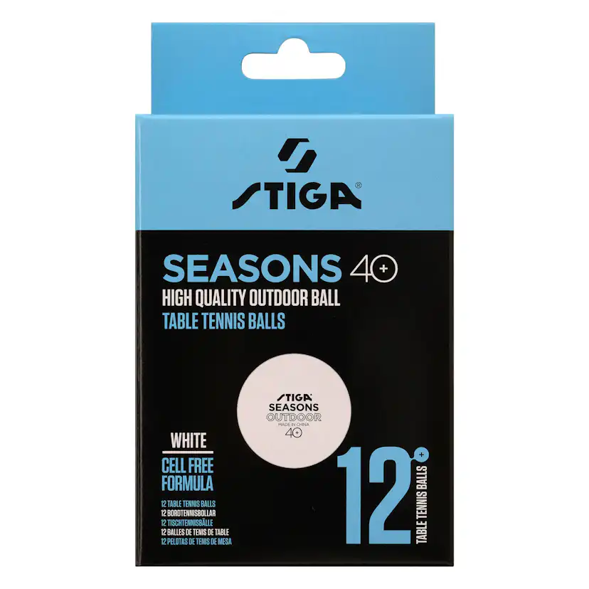 Pingisboll Stiga Sports Seasons White 12-Pack