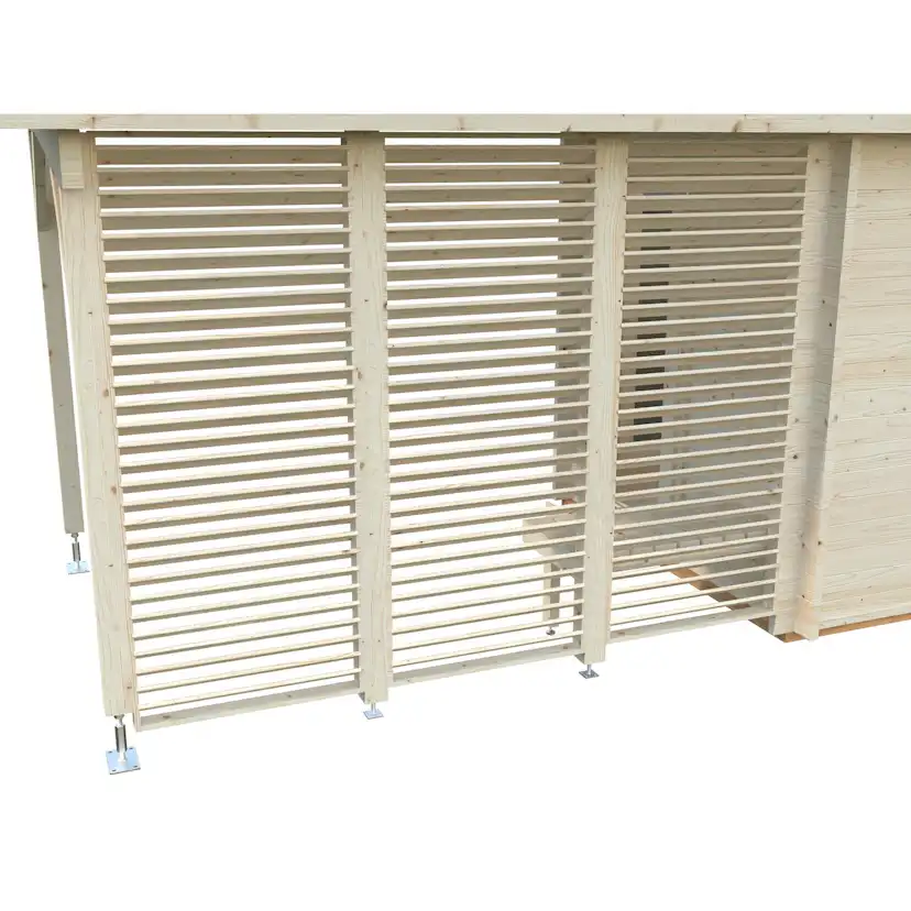 Bastu Palmako Sanna 13,5 m² Fristående Byggsats med Pulpettak