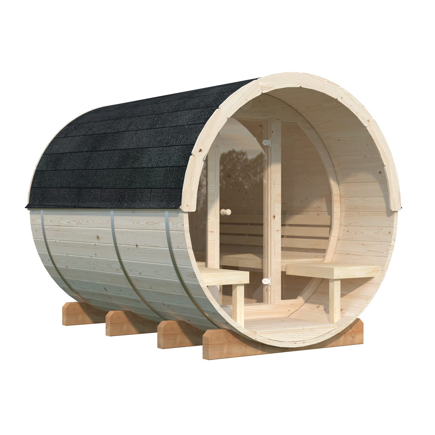 Bastutunna Palmako Anita 1,6, 0,7 m2 Med Glasvägg