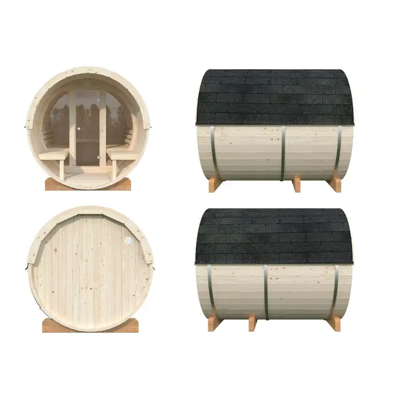 Bastutunna Palmako Anita 1,3, 0,7 m2 Med Glasvägg