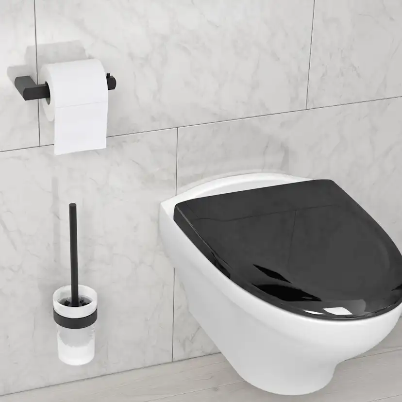 Toalettborste Gustavsberg Square med Hållare