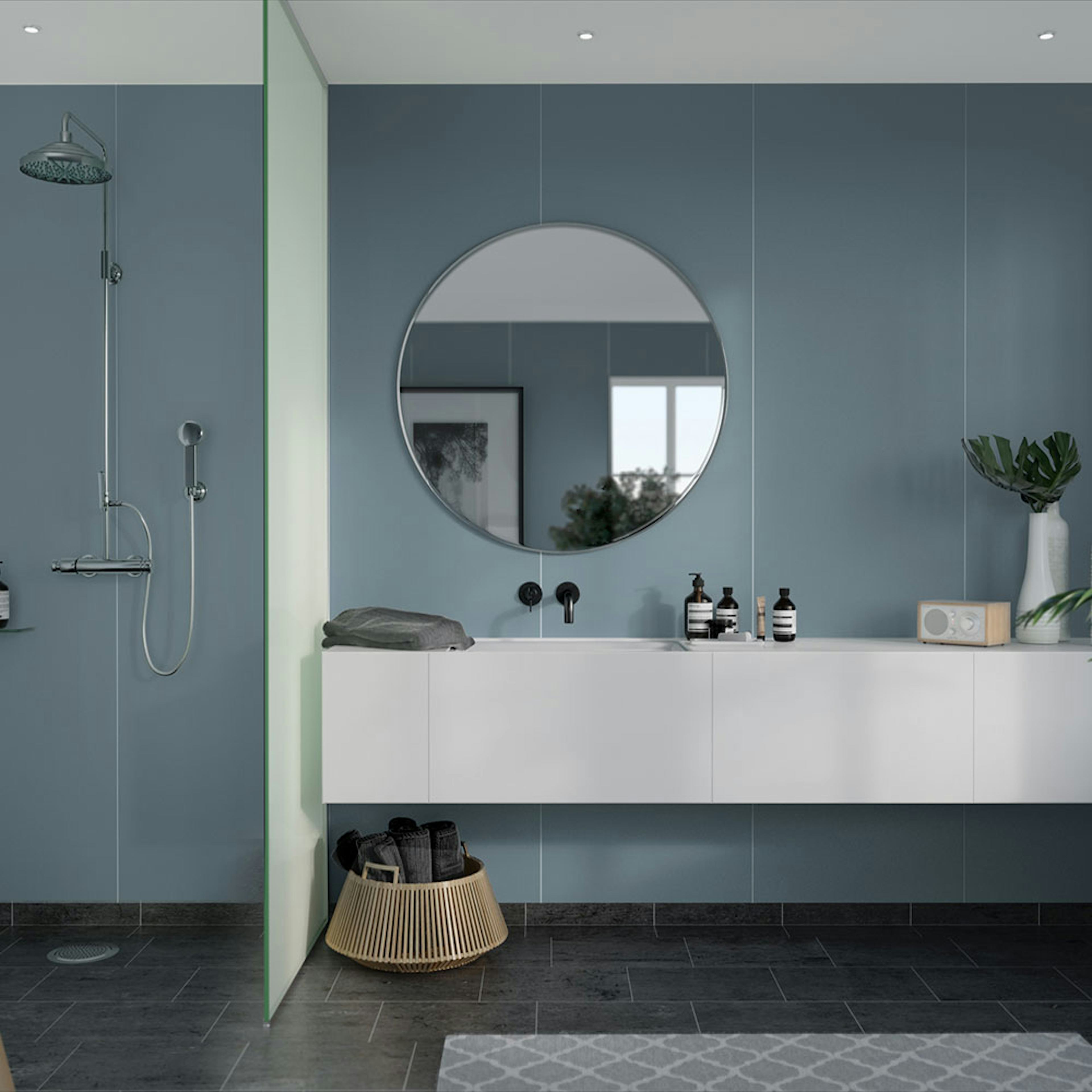 Våtrumsskiva Fibo Dusty Blue 6274-M10 EM