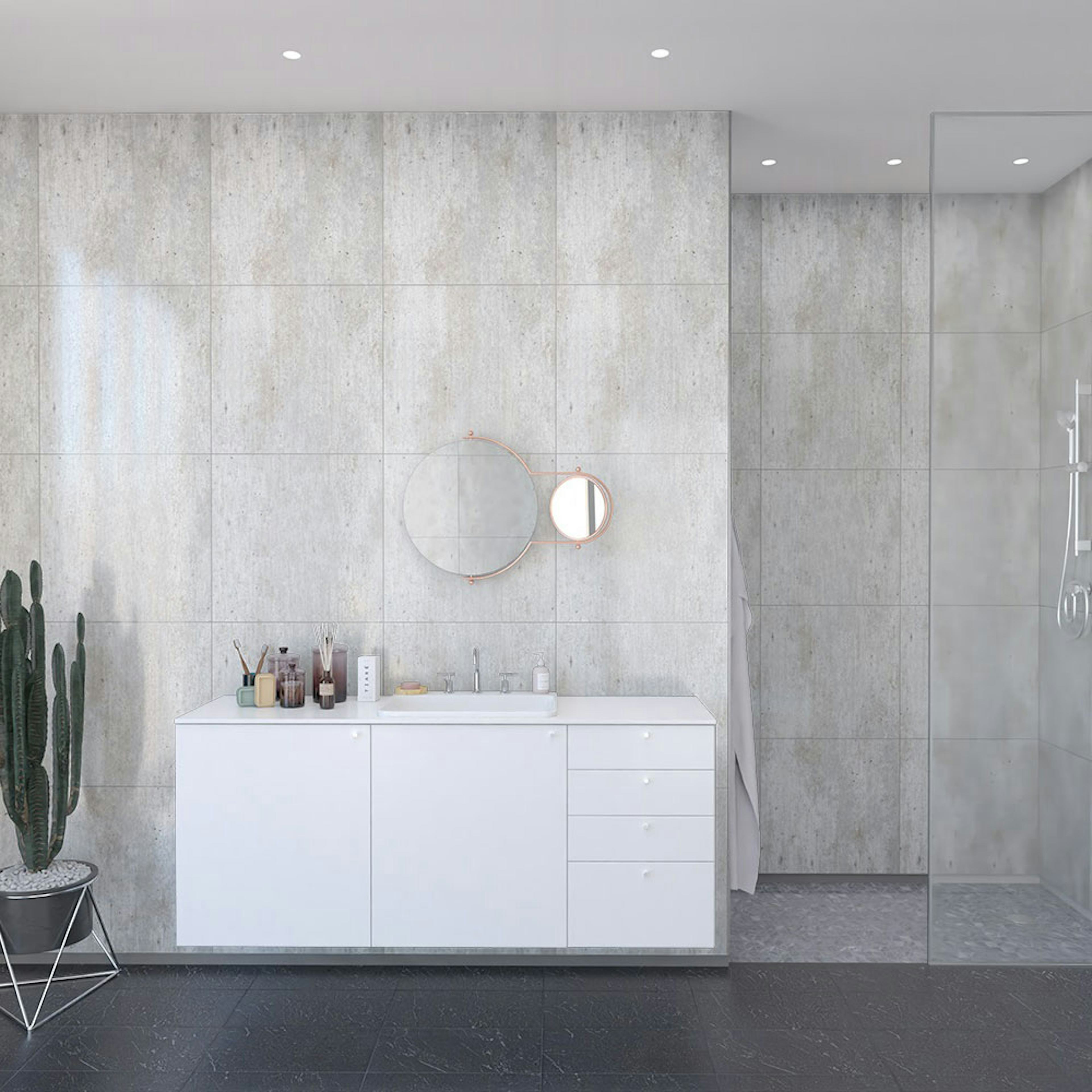 Våtrumsskiva Fibo Cracked Cement 2204-LM6060S