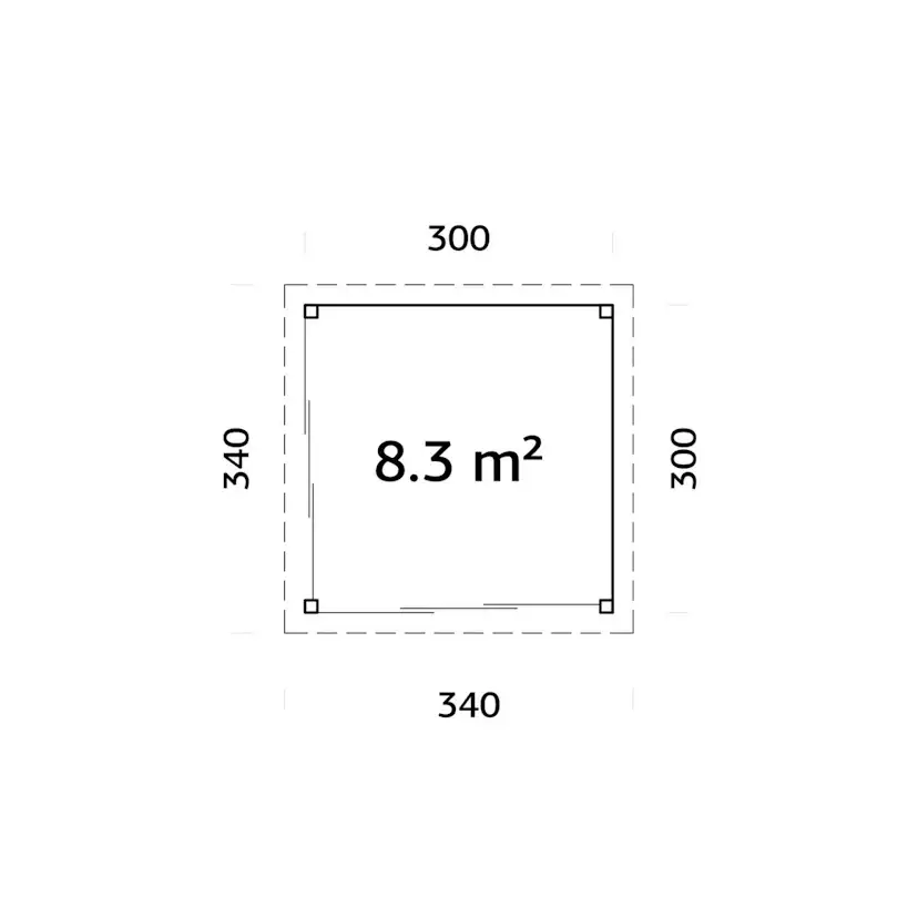 Uterum Palmako Lenna 8,3 m2 Set 401 Slide
