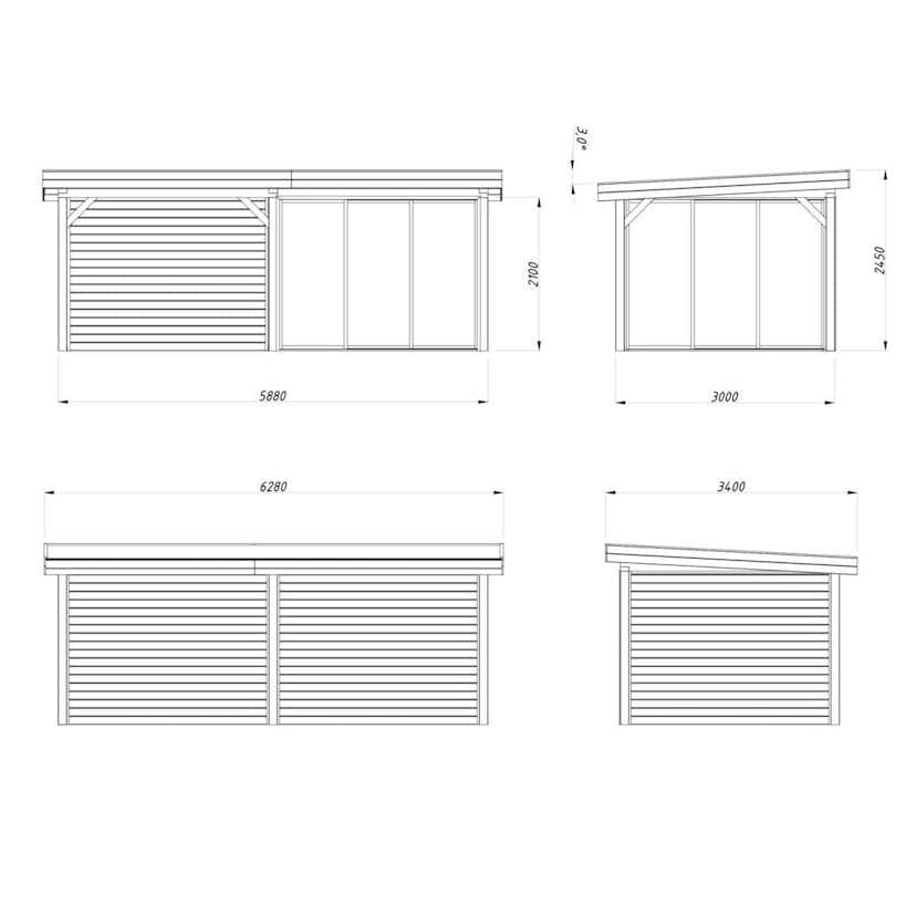 Uterum Palmako Lenna 16,6 m2 Set 405 Slide