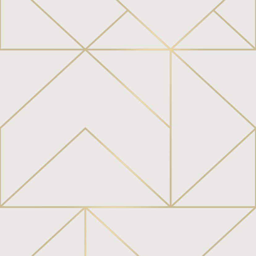 Tapet Superfresco Easy Geo Vit/Guld