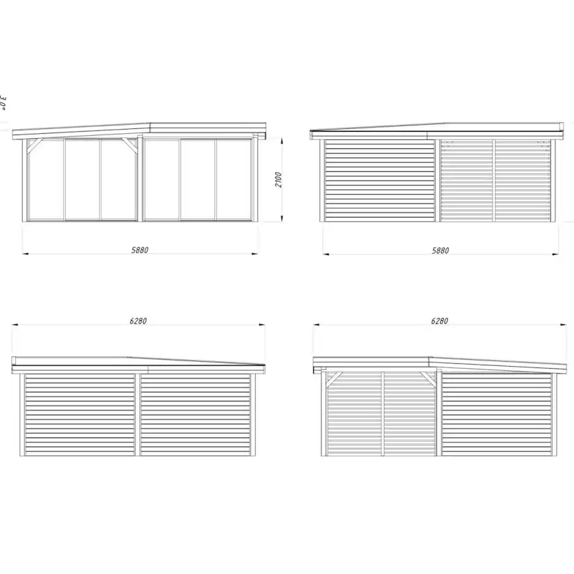 Uterum Palmako Lenna 24,9 m2 Set 413 Slide