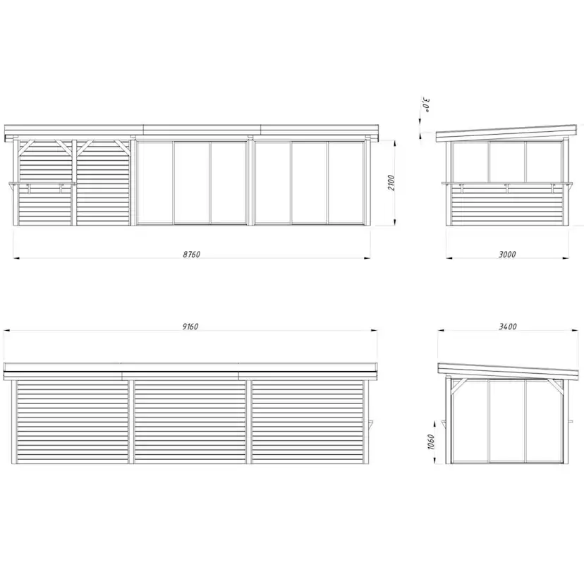 Uterum Palmako Lenna 24,9 m2 Set 419 Slide