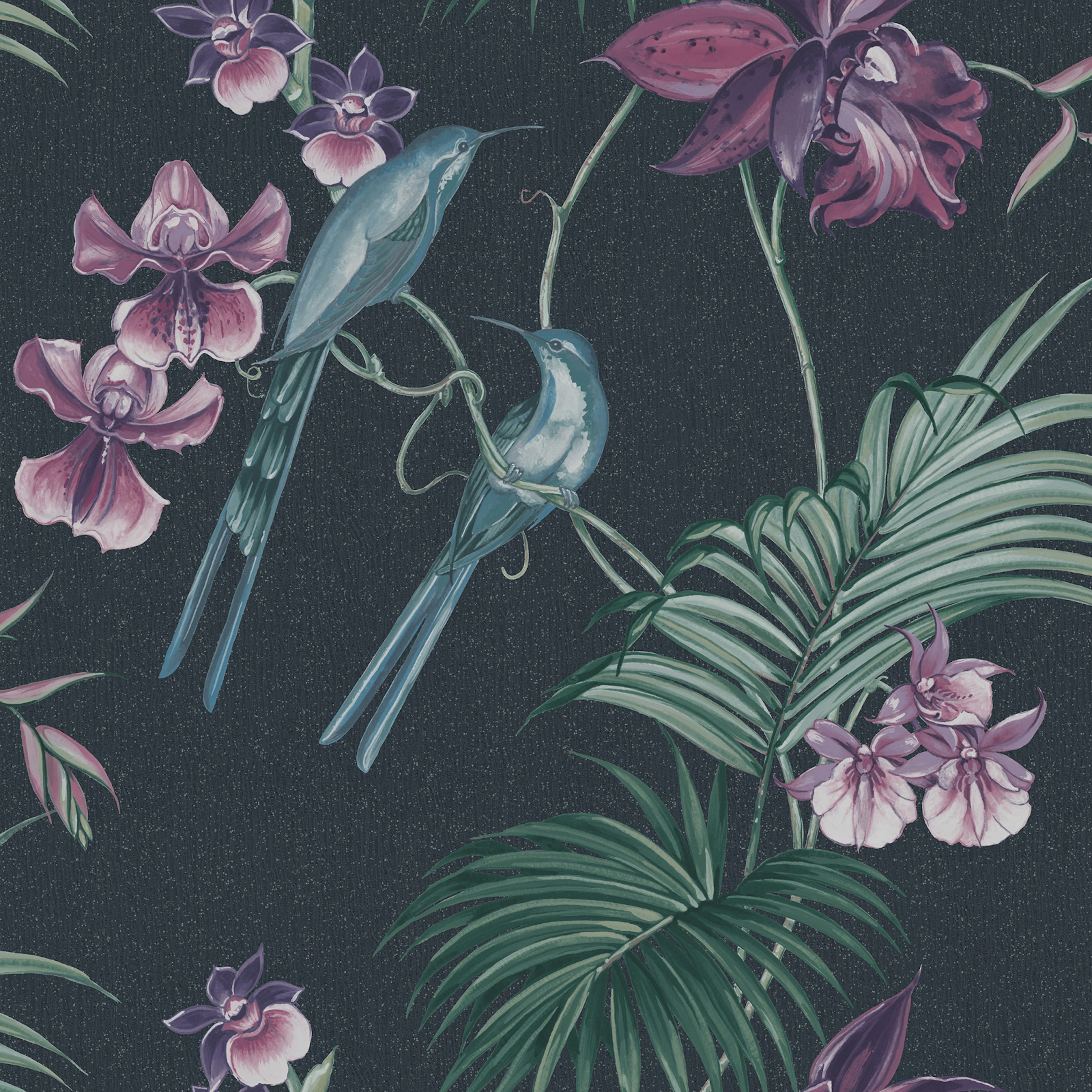 Tapet Boutique Julien McDonald Utopia Navy Blå