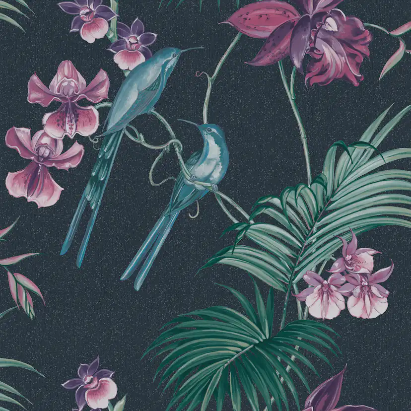 Tapet Boutique Julien McDonald Utopia Navy Blå