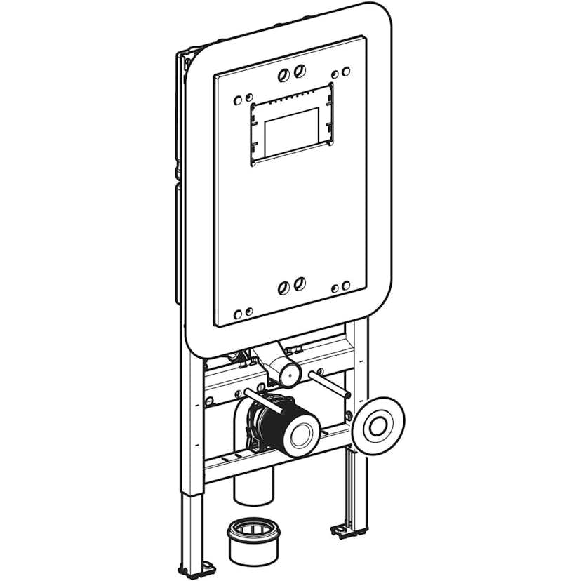 WC-fixtur Geberit 120 med Sigma Inbyggnadscistern med Tätskikt