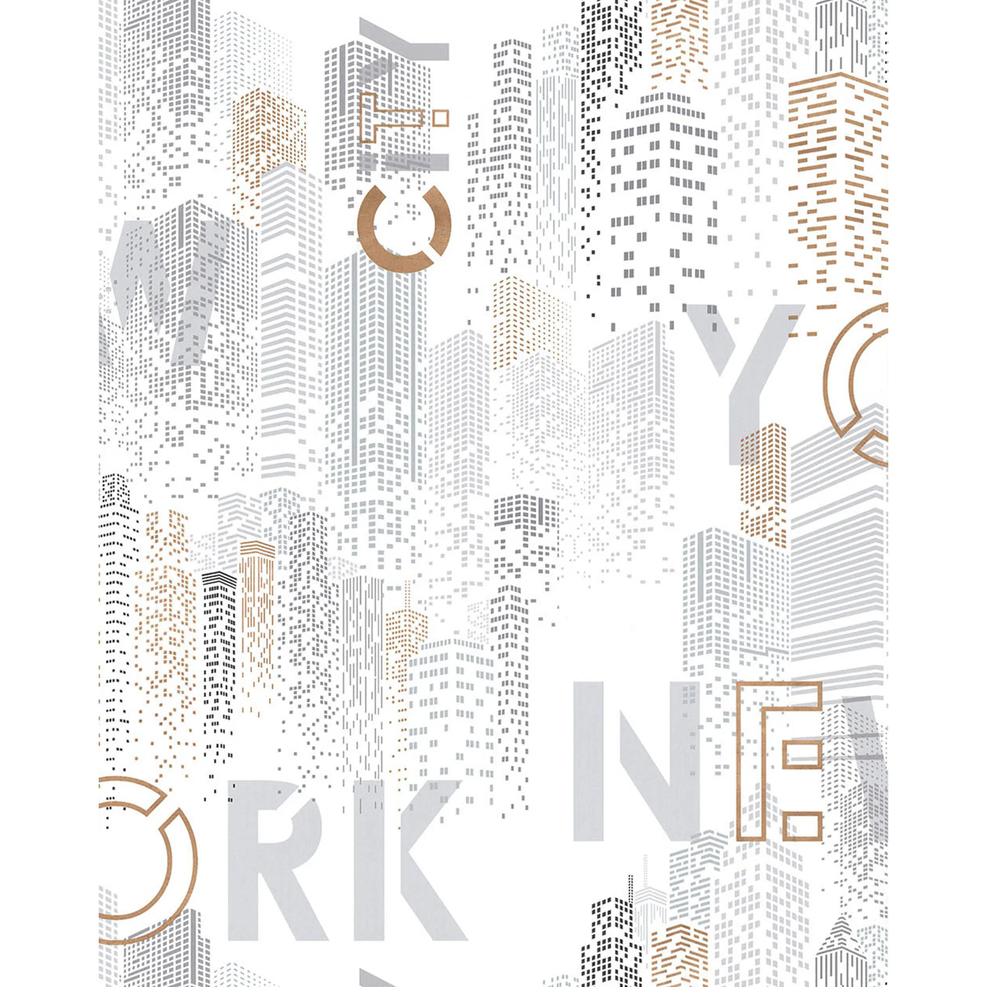 Tapet Lutéce New York City Rose 11201103