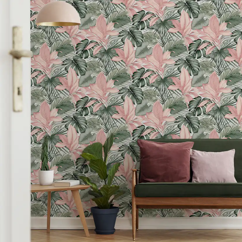 Tapet Superfresco Easy Indra Weiss/Grun Non Woven, Mönstrad