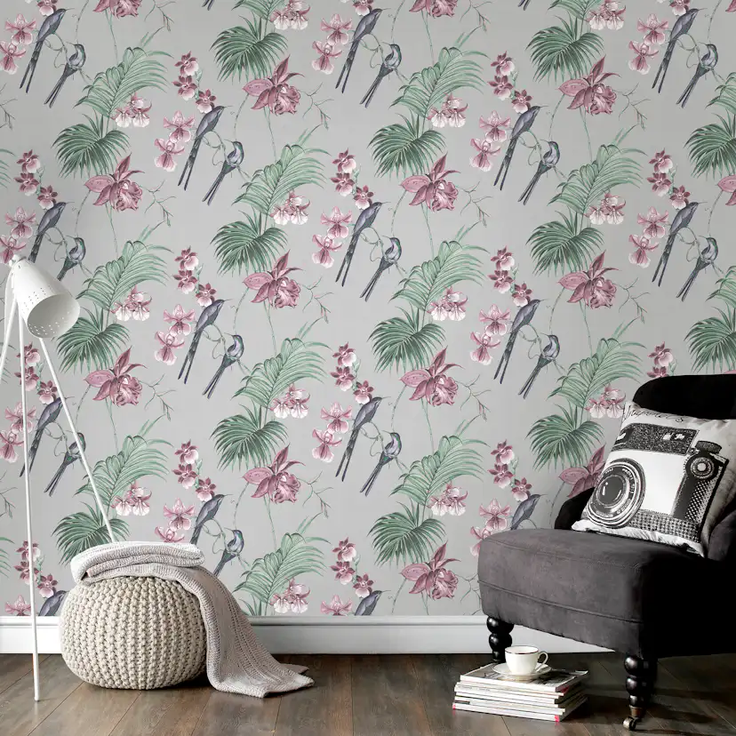 Tapet Boutique Julien McDonald Utopia Grey Grå