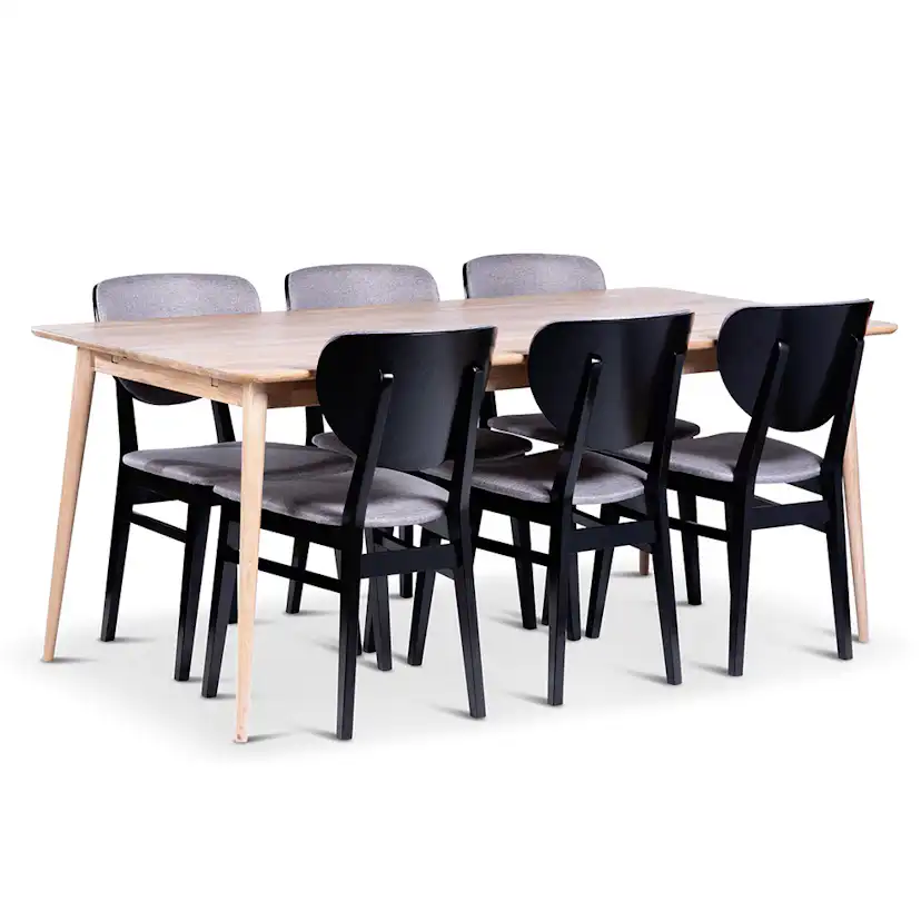 Matgrupp Stenexpo Odense med 6 Borgholm Stolar