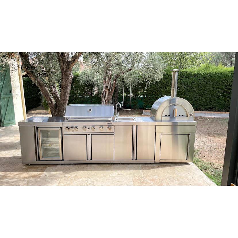 Fristående Kylskåp och Förvaringsskåp Myoutdoorkitchen Classic Line Stainless 304SS Modul