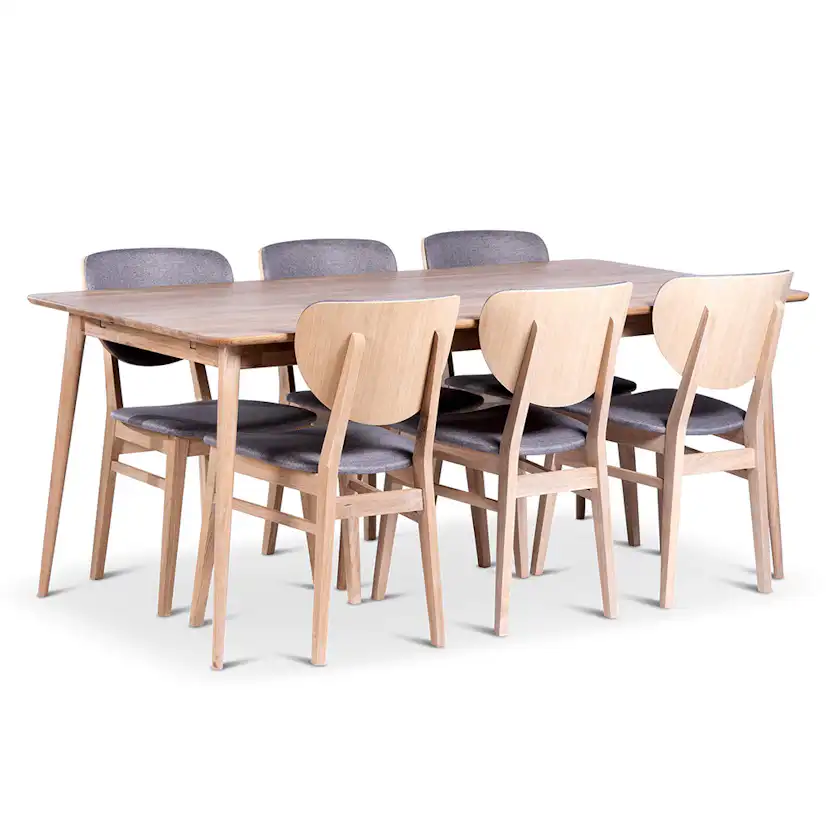 Matgrupp Stenexpo Odense med 6 Fårö Stolar