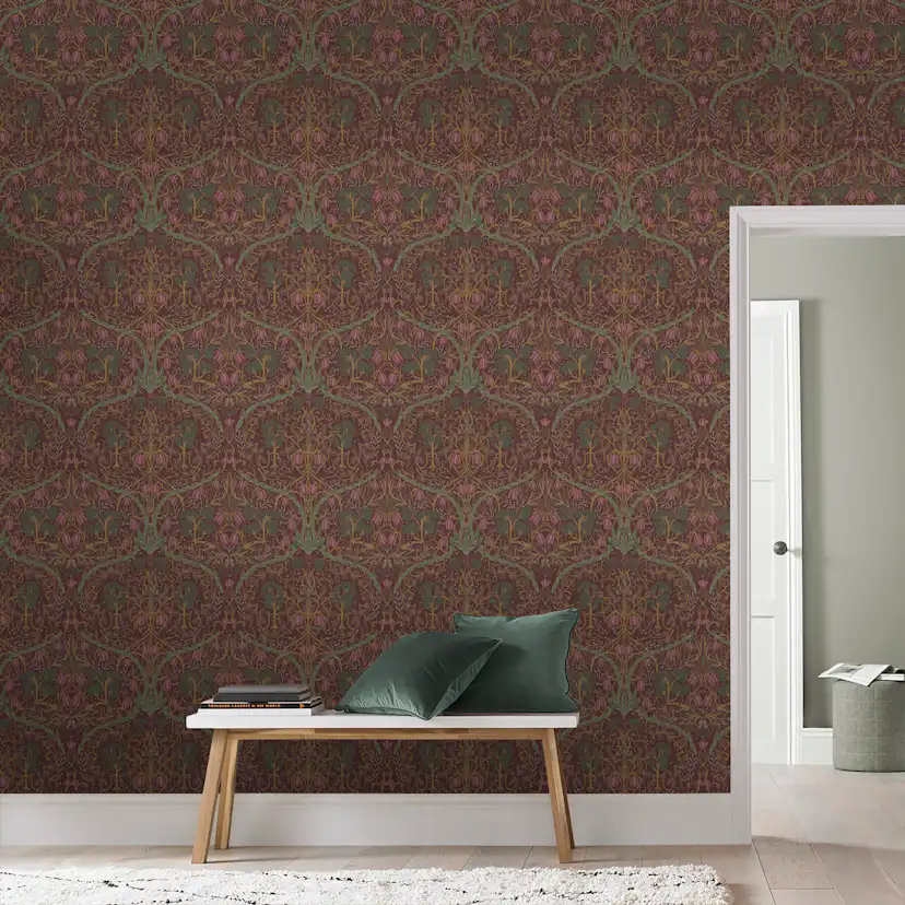 Tapet Superfresco Easy Lauri Modern 113294 EasyUp, Mönstrad Röd