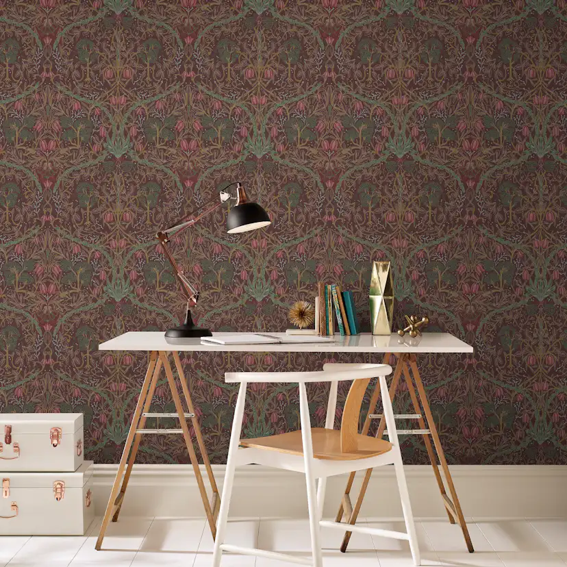 Tapet Superfresco Easy Lauri Modern 113294 EasyUp, Mönstrad Röd