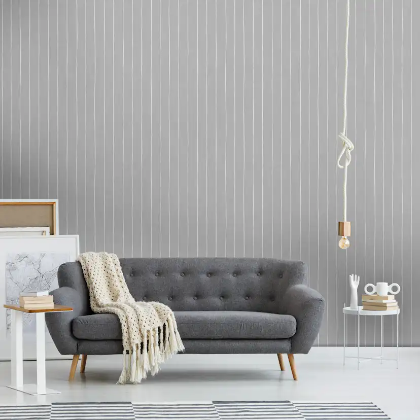 Tapet Superfresco Easy Ränder Grå 10mx53cm