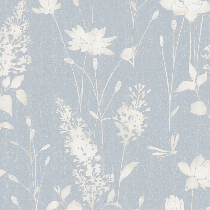 Tapet Laura Ashley Dragonfly Garden Chalk Blue