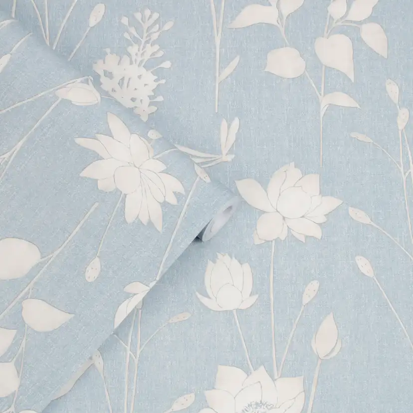 Tapet Laura Ashley Dragonfly Garden Chalk Blue