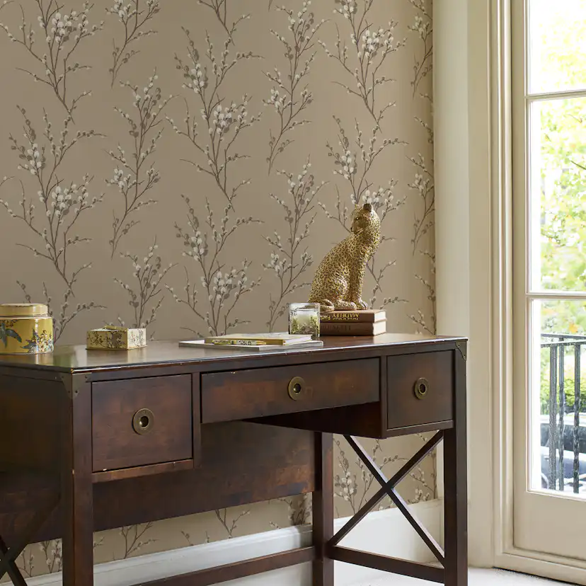 Tapet Laura Ashley Pussy Willow Naturel