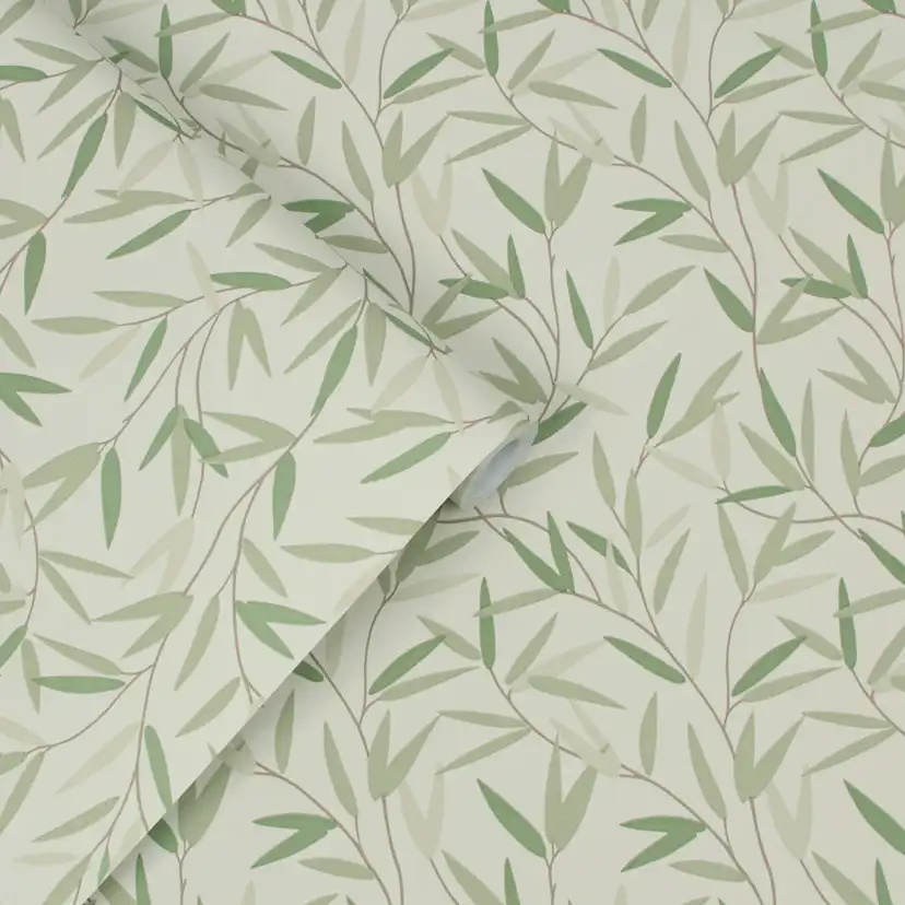 Tapet Laura Ashley Willow Leaf Hedgerow 113364 EasyUp, Mönstrad Flerfärgad