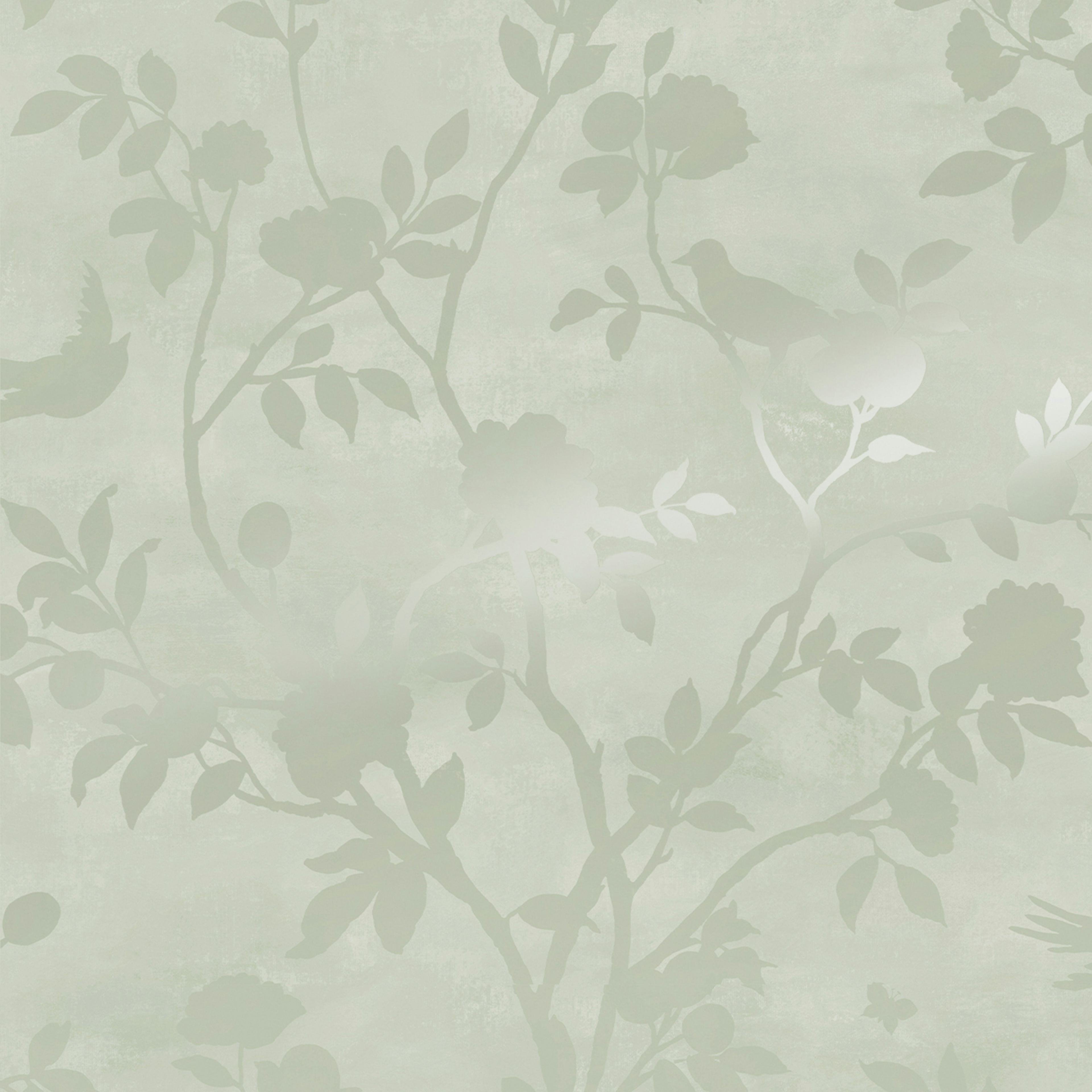 Tapet Laura Ashley Eglantine Silhouette Eau de Nil