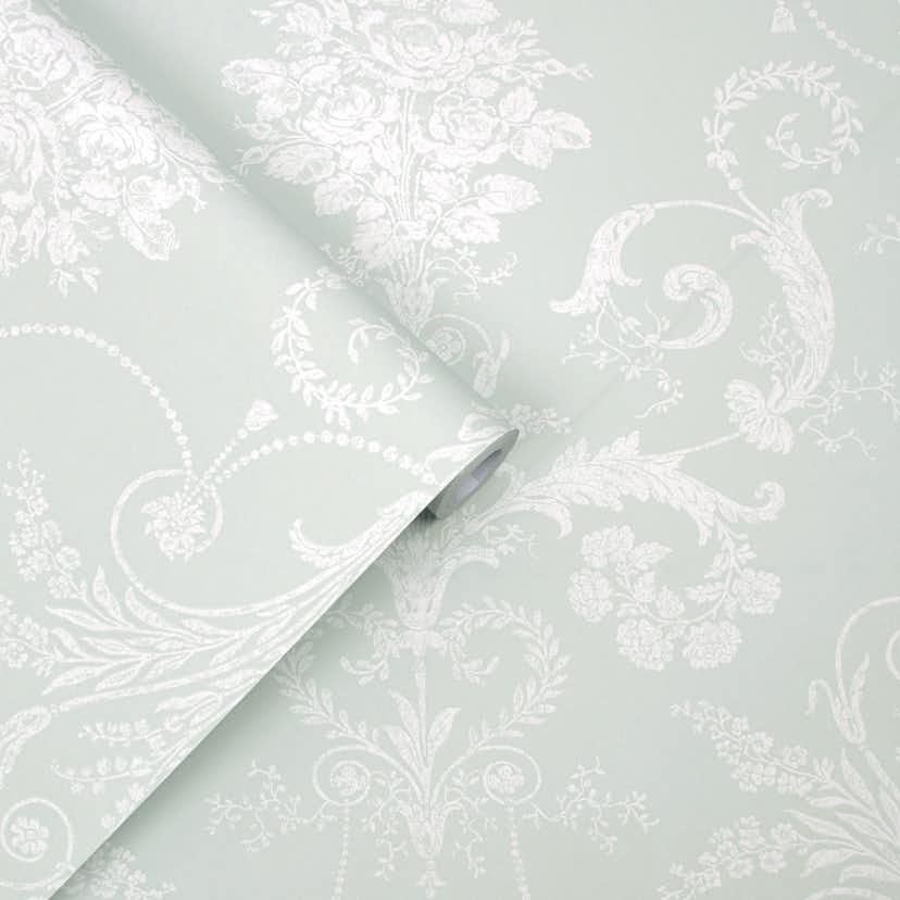 Tapet Laura Ashley Josette Enteneier Blå