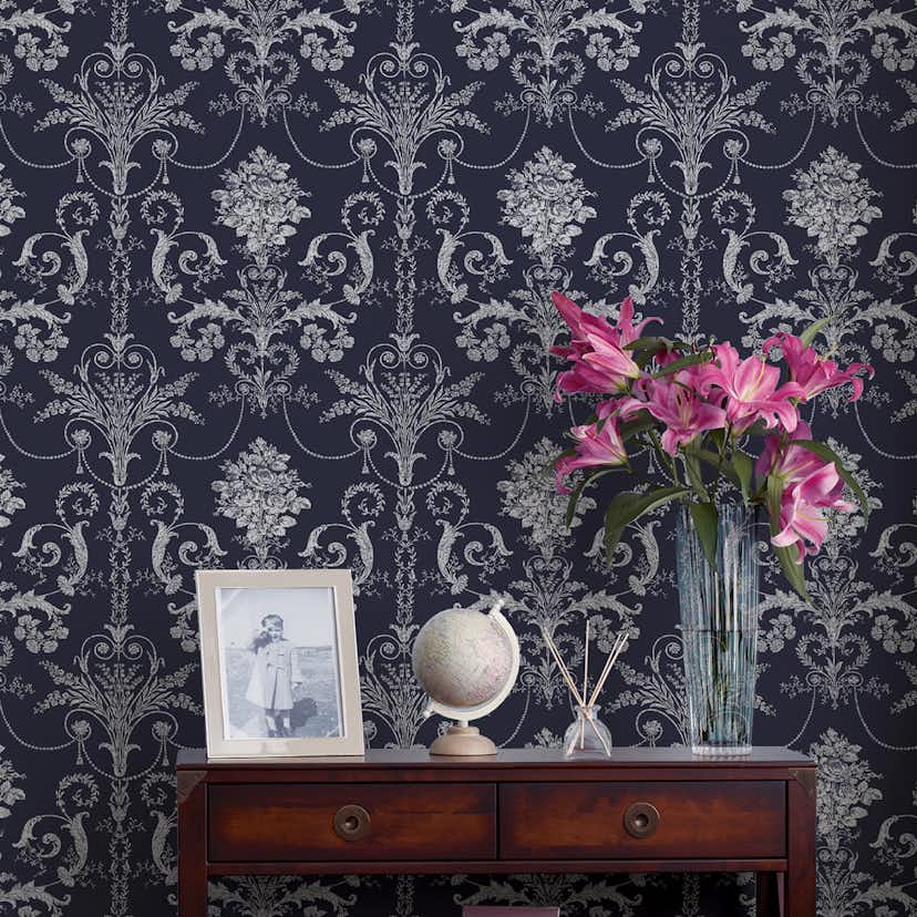 Tapet Laura Ashley Josette MidNacht