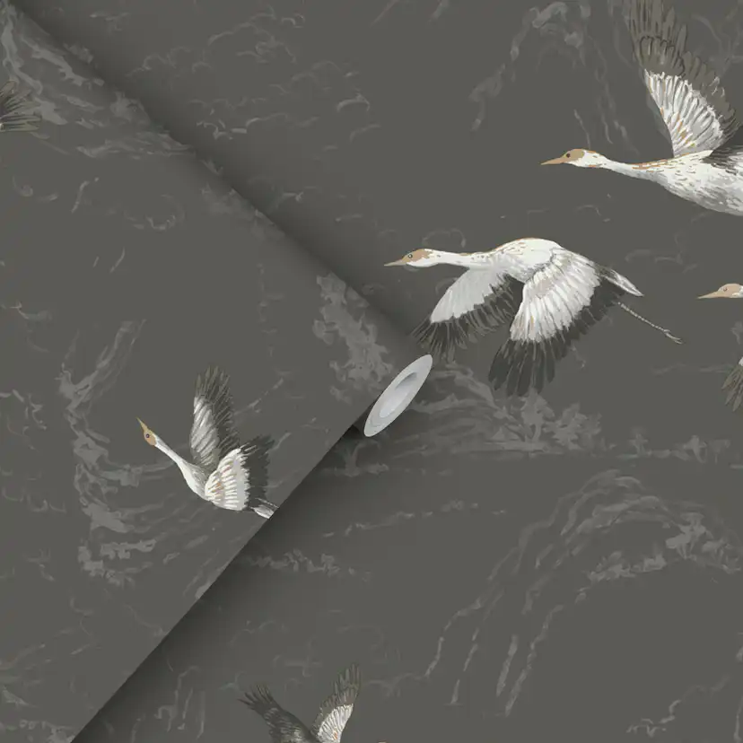 Tapet Laura Ashley Animalia Dark Steel