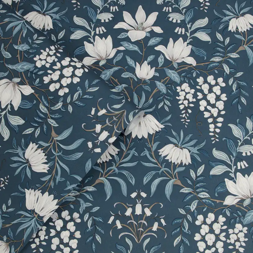 Tapet Laura Ashley Parterre Dark Seaspray