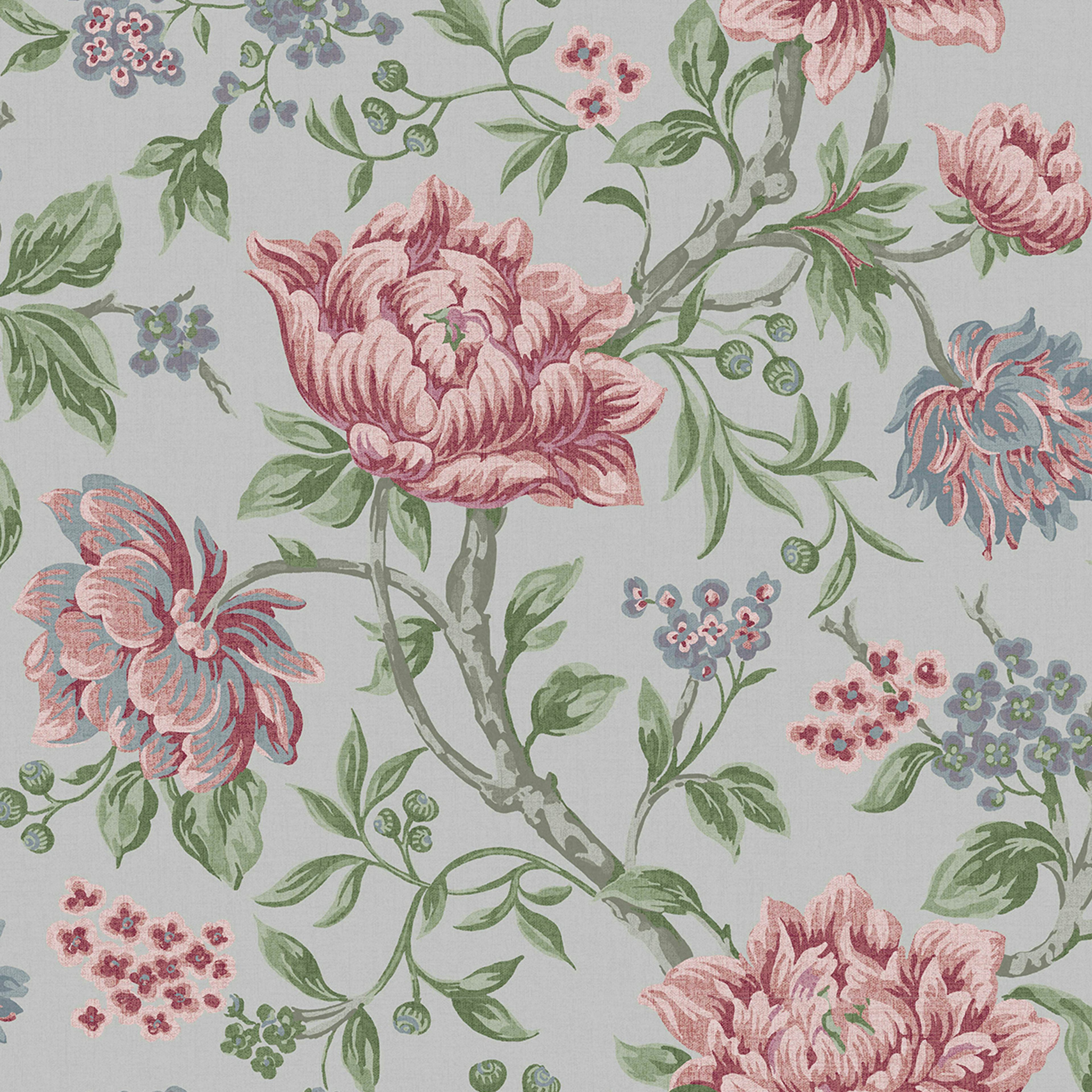 Tapet Laura Ashley Tapestry Floral Slate Gra