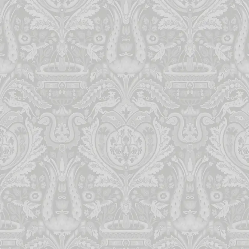 Tapet Laura Ashley Heraldic Damask Slate Gra