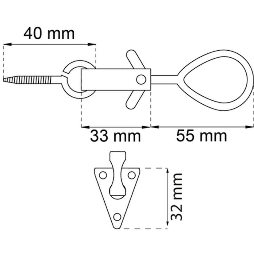 Fönsterlås Habo 180