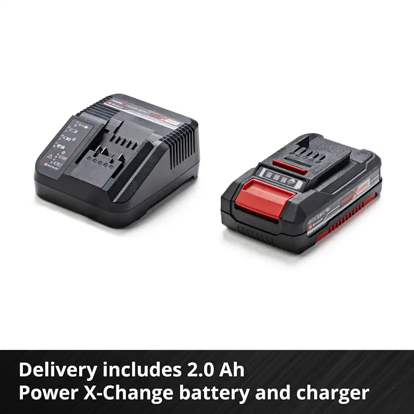 Häcksax Einhell 46 cm med 1×18 V 2,0 Ah-batteri