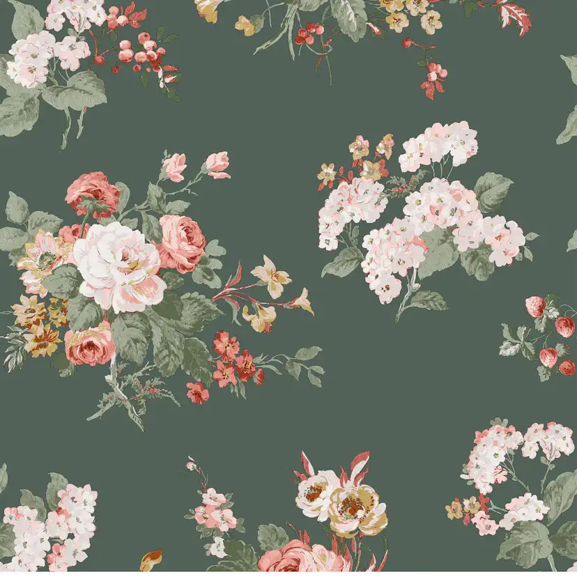 Tapet Laura Ashley Rosemore Fern