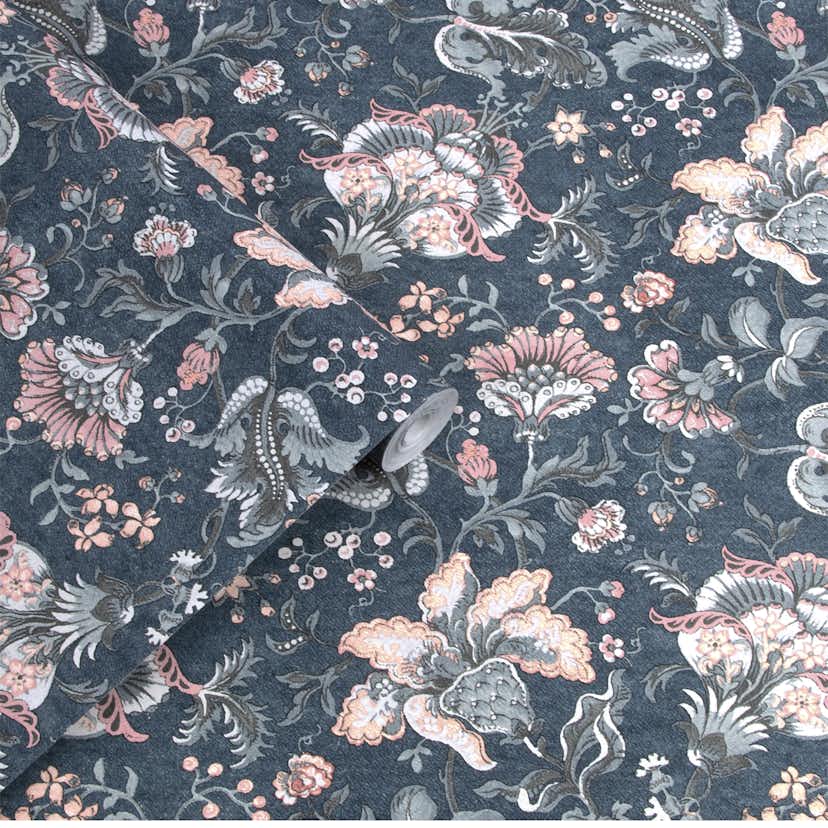 Tapet Laura Ashley Portia Dark Seaspray