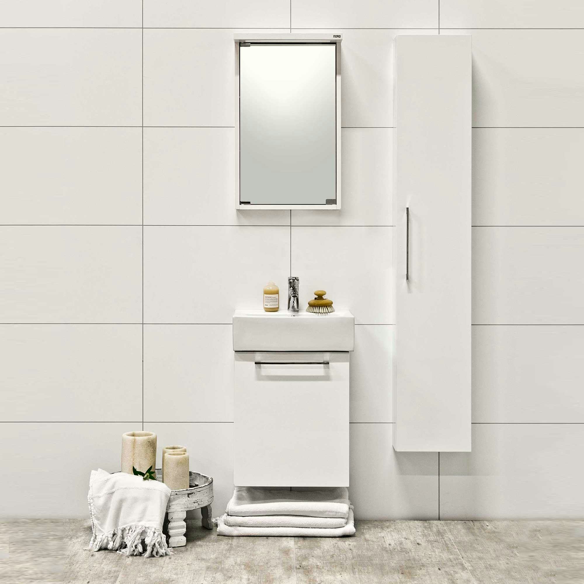 Högskåp Noro Multi 296 mm Vit