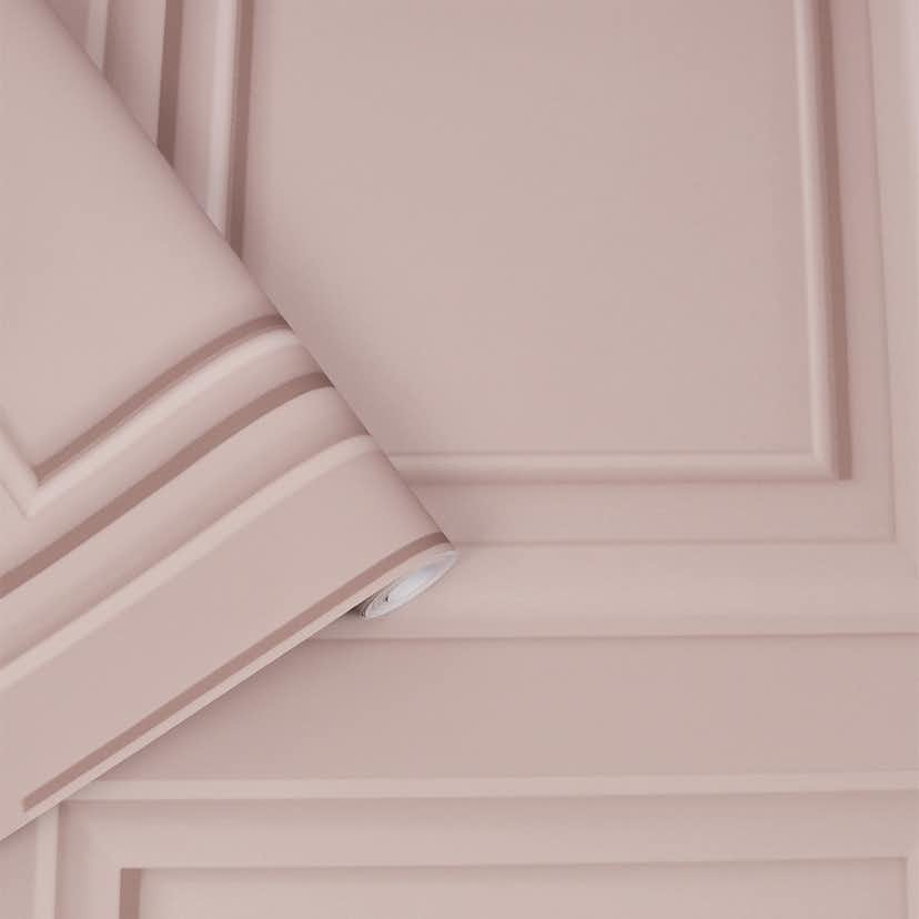 Tapet Laura Ashley Redbrook Wood Panel Blush