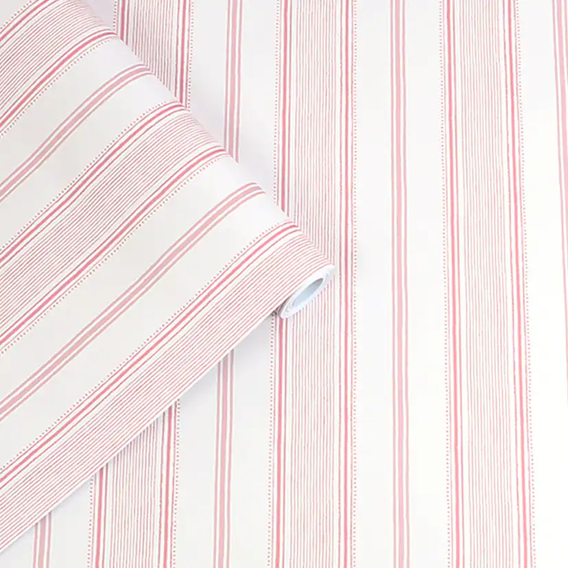 Tapet Laura Ashley Heacham Stripe Rosa