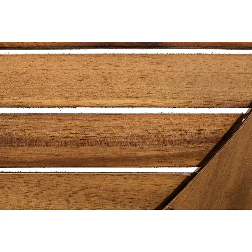 Utebord Comfort Garden Lines Runt 140 cm Akacia/Svart