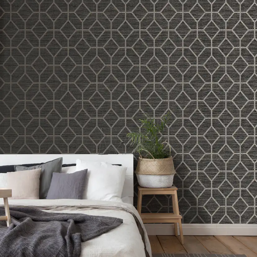 Tapet Boutique Asscher Geometrisk Onyx