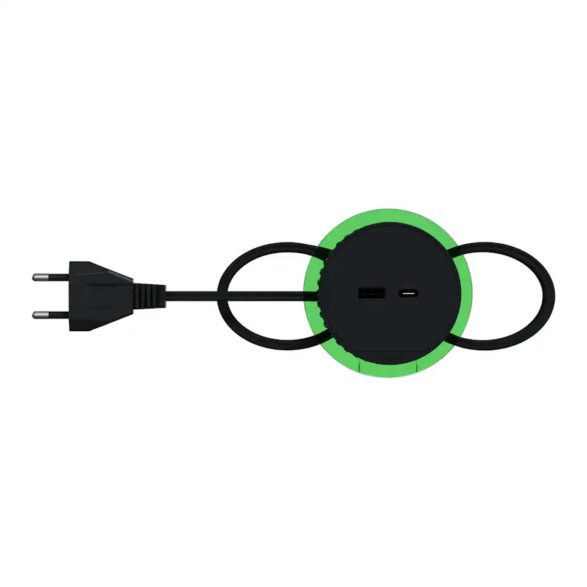 Bordsenhet Schneider Electric XS Unica System+ USB A+C Antracit