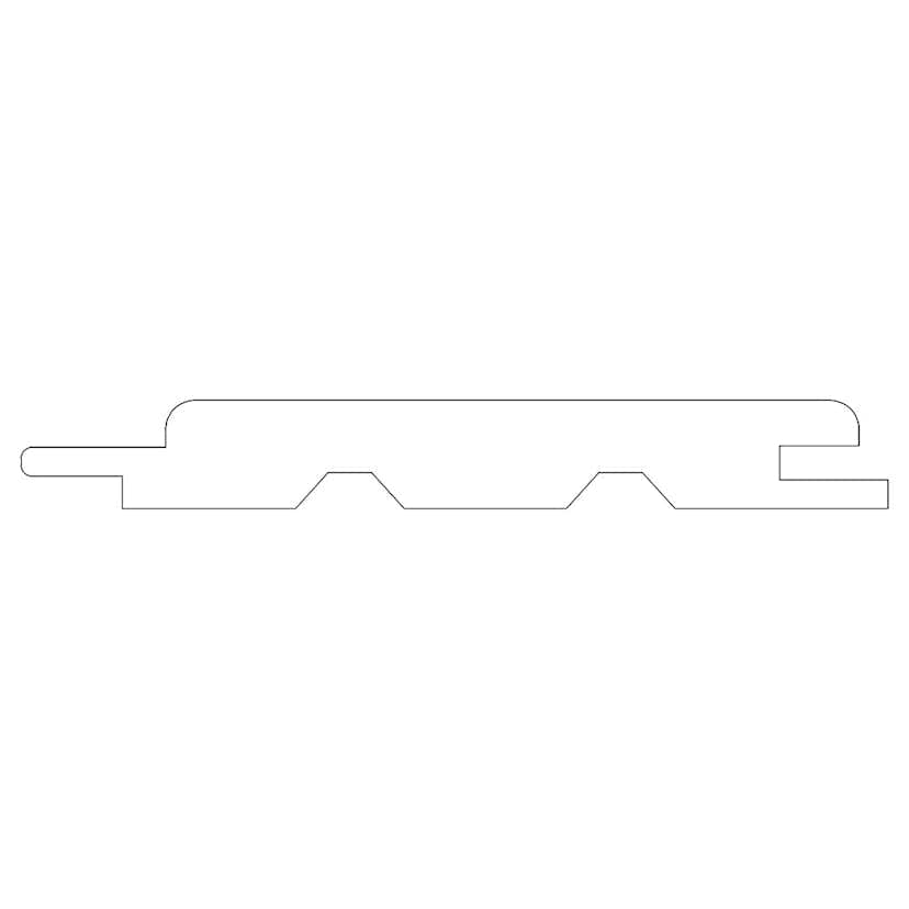 Bastupanel CENT STP 15x95x2400 Gran Bastuskyddad Svart